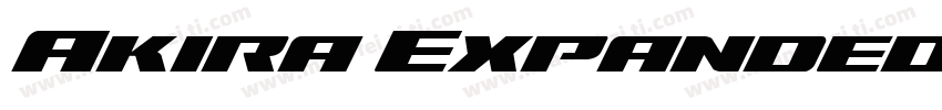 Akira Expanded Super字体转换